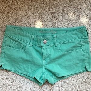 Circa 2005 American Eagle Outfitters Women's Mint Green Jean Shorts